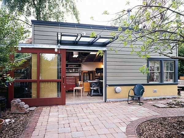 Contemporary Detached Garage Workshop Ideas