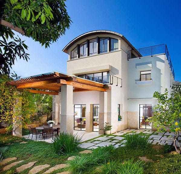 contemporary home backyard designs patio roof