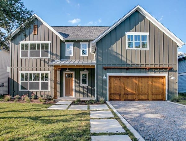 Contemporary Home Exterior Gravel Driveway Ideas