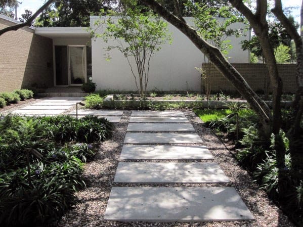 Contemporary Landscape Rectangle Concrete Stepping Stone