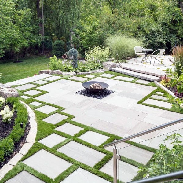 Contemporary Luxury Flagstone Patio Ideas