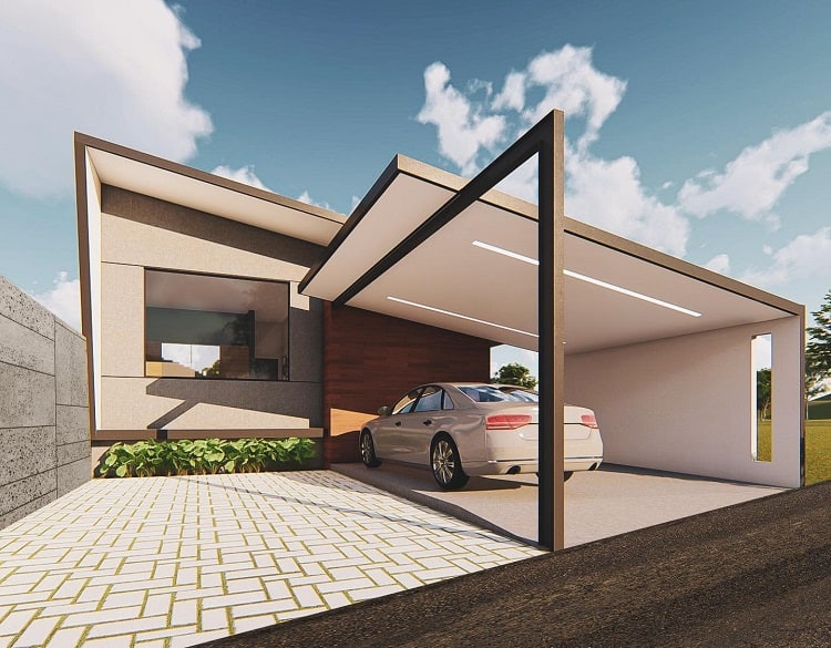 contemporary modern carport