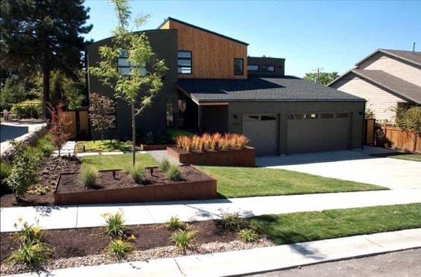 rustic tin plant boxes