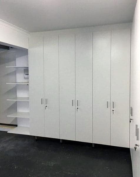 full-length garage closet 
