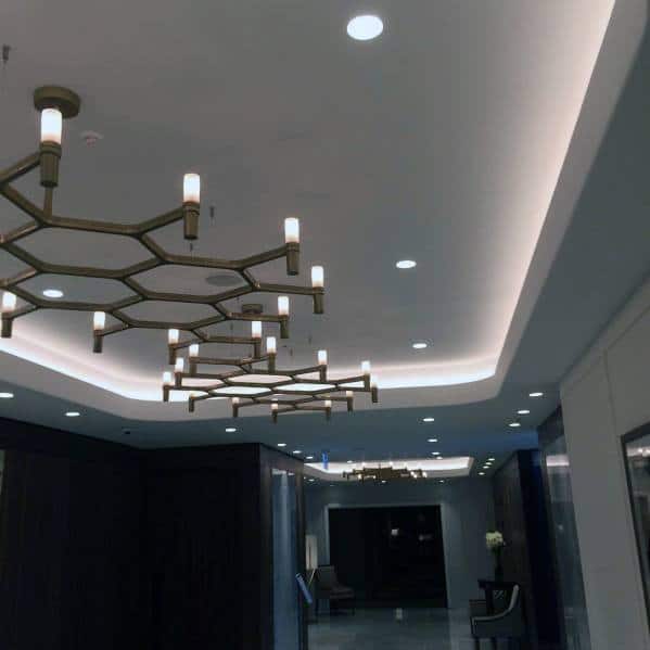 Contenporary Led Lighting Trey Ceilings Interior Ideas