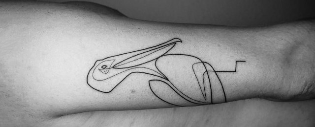 Continuous Line Tattoo Ideas For Men