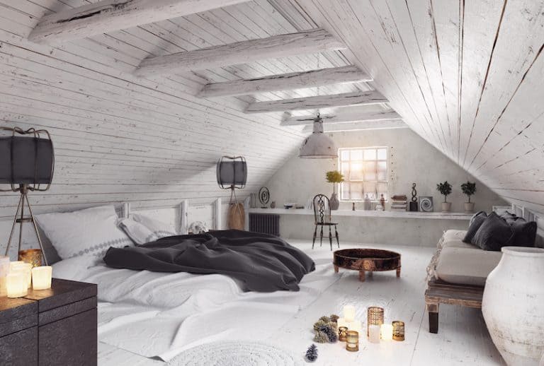 cool attic bedroom