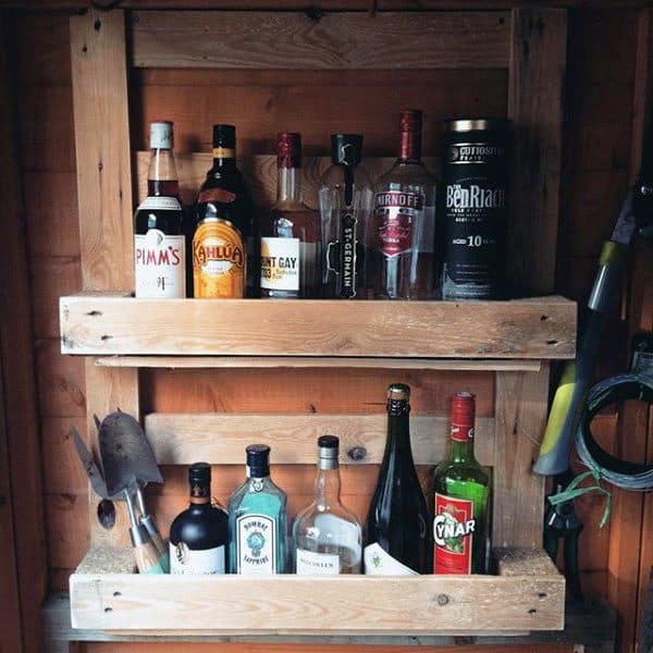 Cool Bar Shed Storage Ideas On Wall