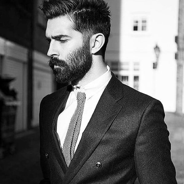 Professional Beard Style for Business man in a suit
