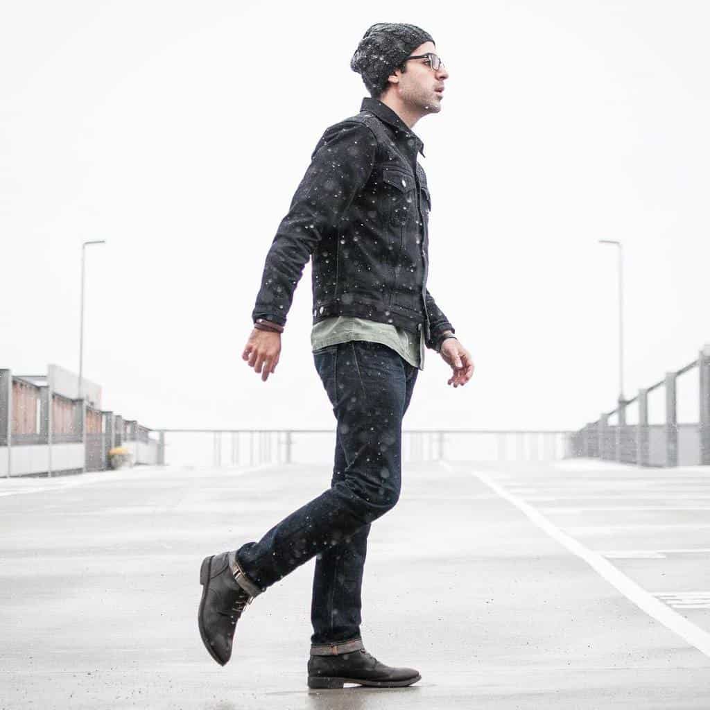 Cool Black Denim Jacket Outfit