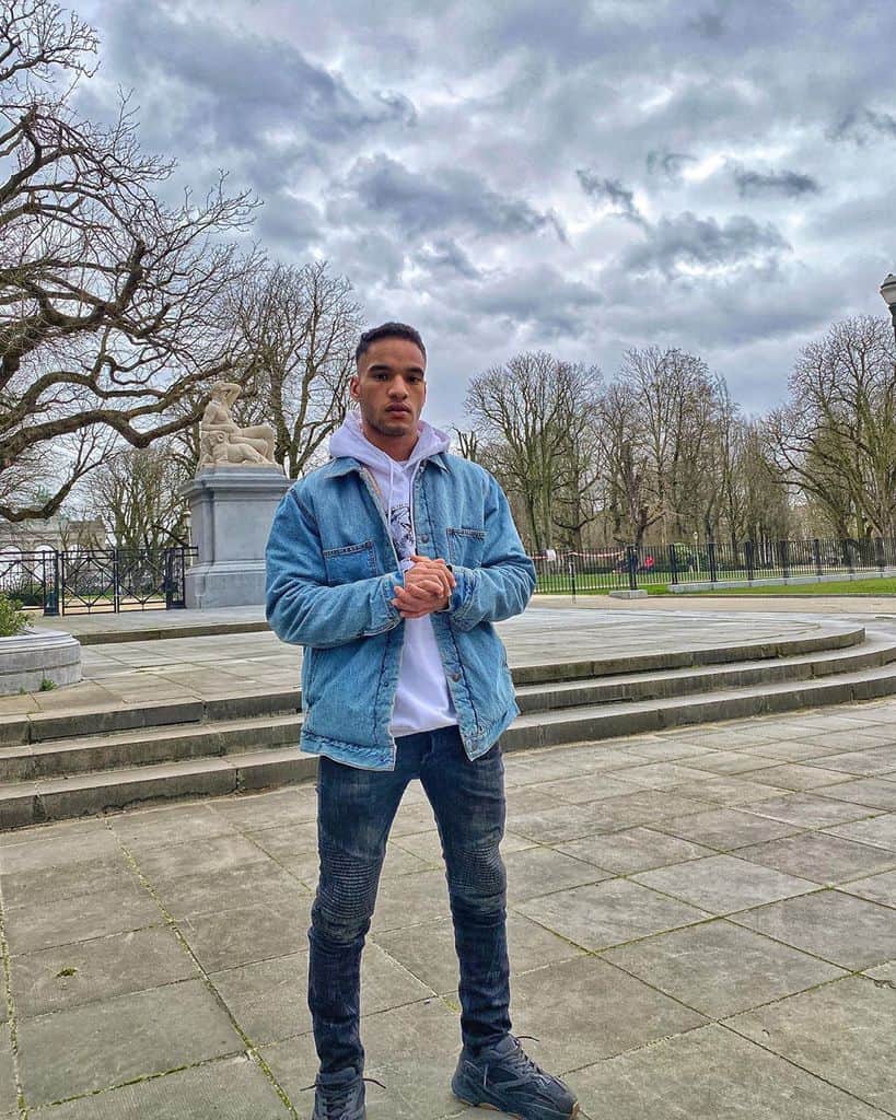 Cool Black Men Denim Outfit