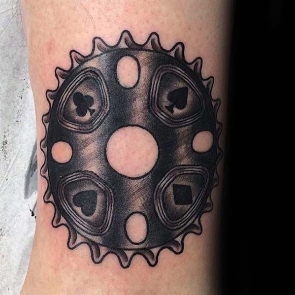 Cool Bmx Gear Guys Traditional Old School Arm Tattoo