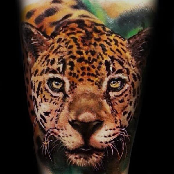 Cool Cheetah Gus Forearm Tattoo With Realistic Design
