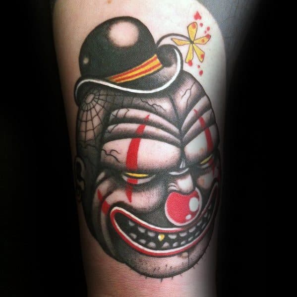 Cool Circus Clown Tattoo Design Ideas For Male
