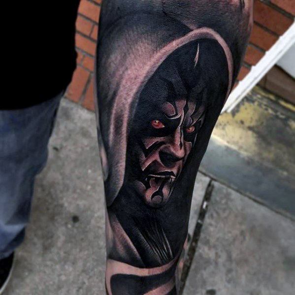 Cool Darth Maul Tattoo Design Ideas For Males Forearm Sleeve