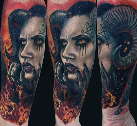 Cool Flame Tattoos For Men On Wrist