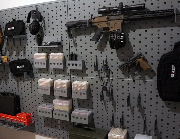 cool gun safe rack system organized gallow tech