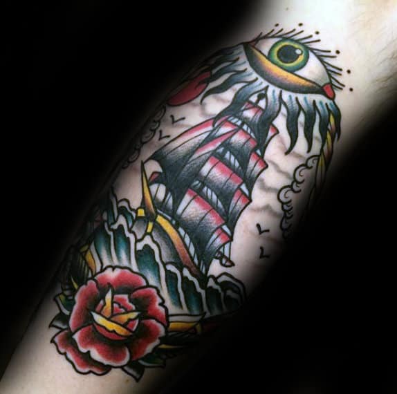 cool-guys-eye-ship-inner-forearm-traditional-old-school-tattoos
