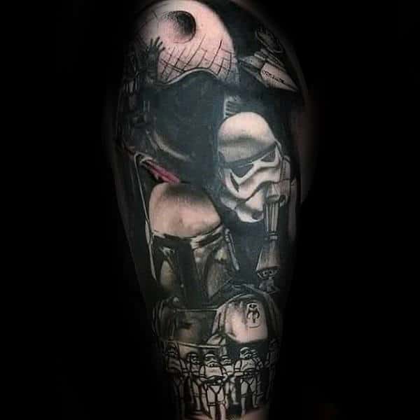Cool Guys Stormtrooper Themed Star Wars Tattoo Ideas
