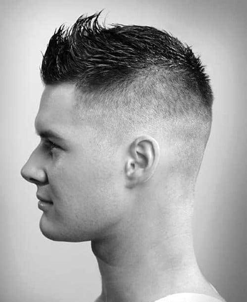 Cool Hairstyle For Men Faded Faux Hawk