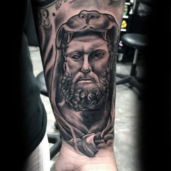 Cool Hercules Wrist Tattoos For Men
