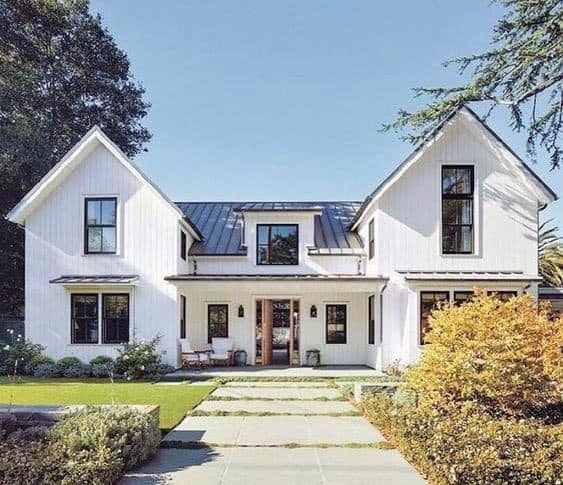 traditional white shiplap siding