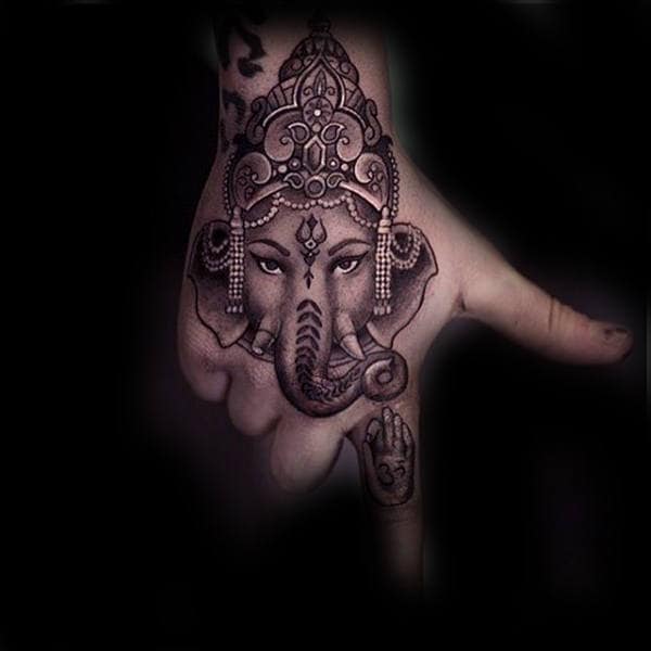 Cool Male Ganesh Hand Tattoo Inspiration