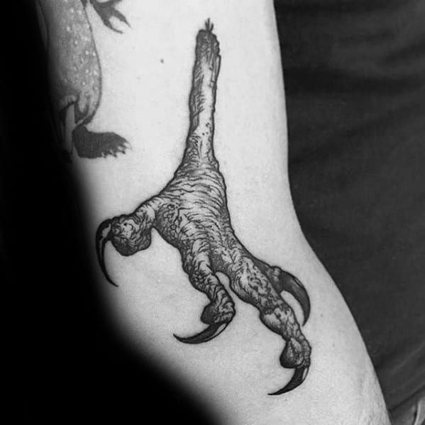 Cool Male Talon Tattoo Designs On Outer Arm