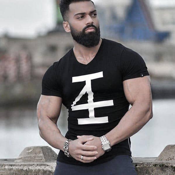 Cool Mens Beard With Short Hair Styles