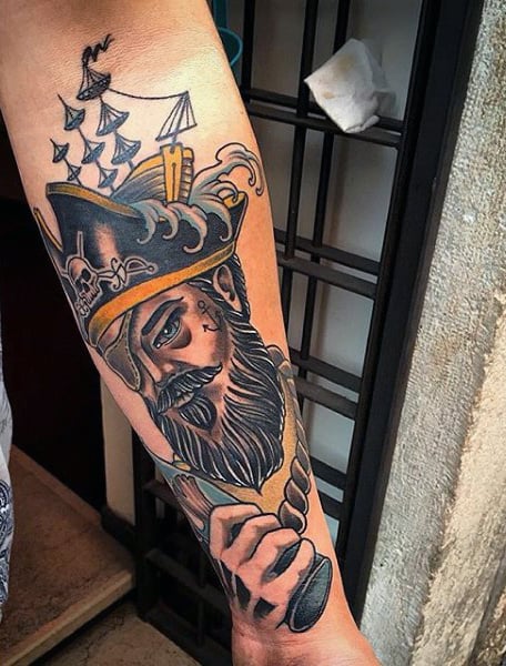 Cool Men's Pirate Tattoos