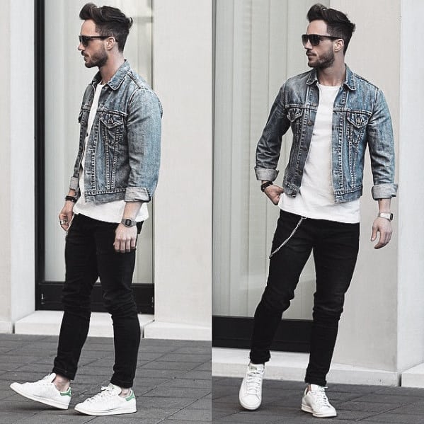 Cool Mens What To Wear With Black Jeans And Denim Jacket Outfits Style Inspiration