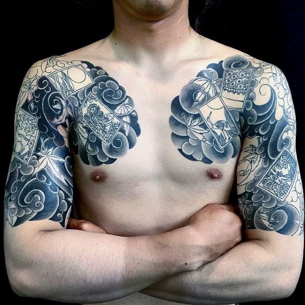 Cool Photograph Themed Mens Half Sleeve Japanese Tattoo Ideas
