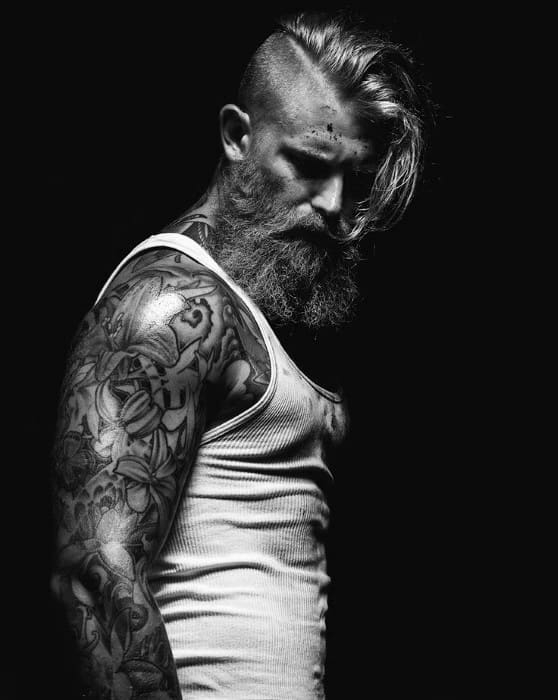 Cool Rugged Long Undercut Men