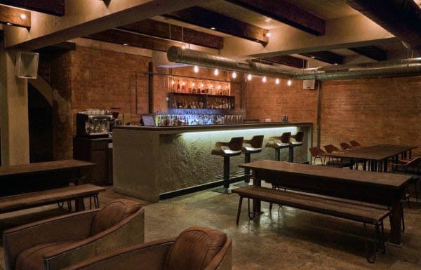 Cool Rustic Basement Bar Ideas