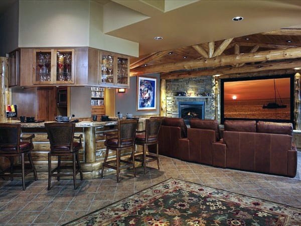 Cool Rustic Basement Ideas