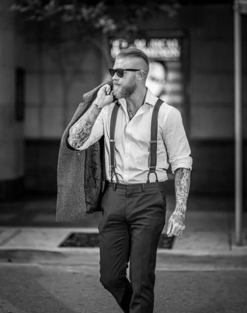 Cool Slick Back Hair Men