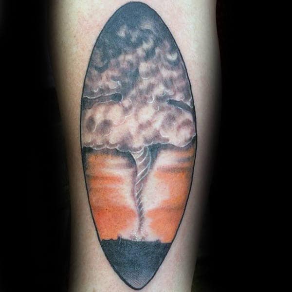 Cool Tornado Wrist Tattoos For Guys