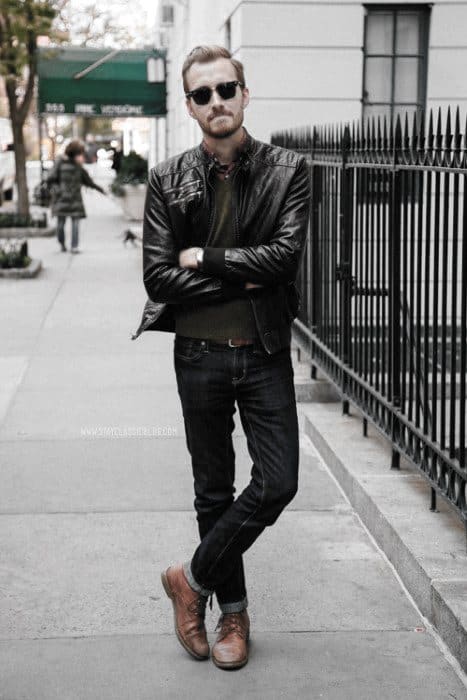 Cool Unique How To Wear A Leather Jacket Leather Jacket Outfits Styles For Men