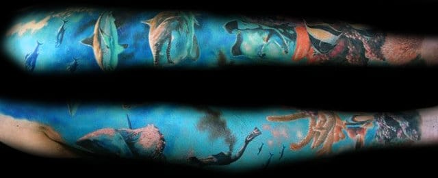 Coral Reef Tattoo Designs For Men