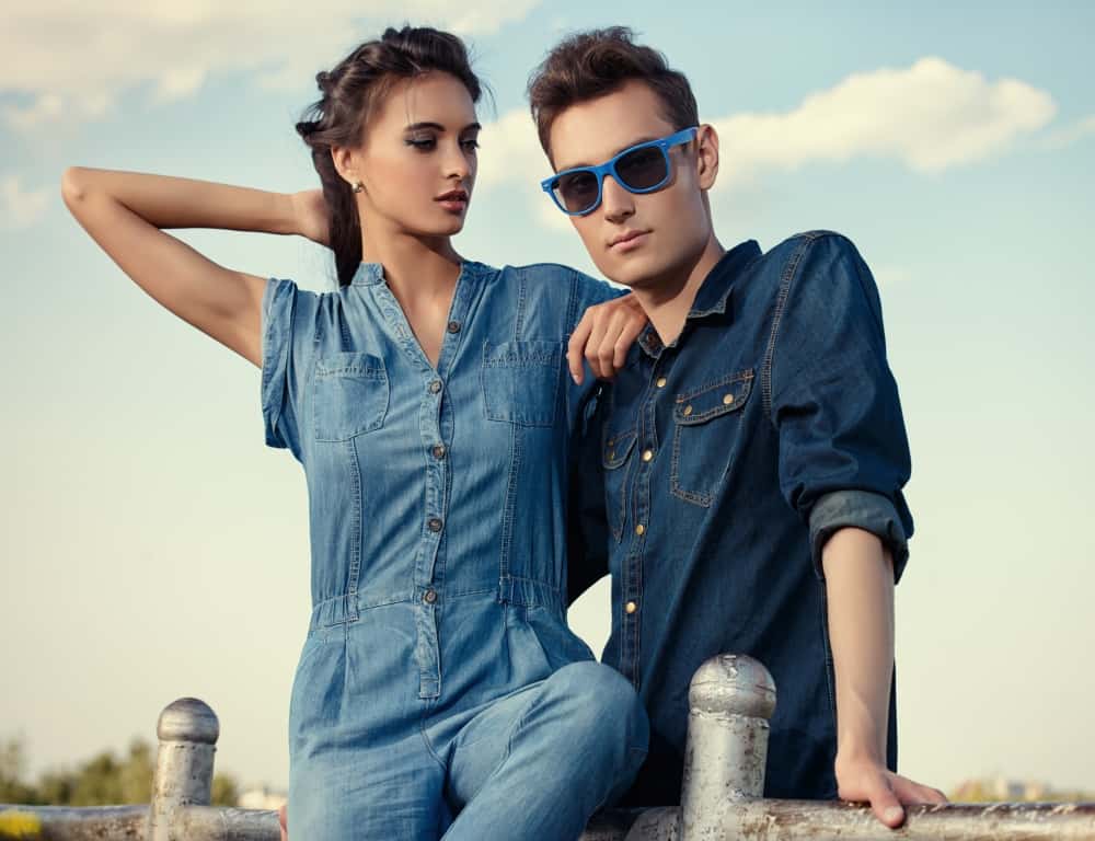 couple doing fashion shot