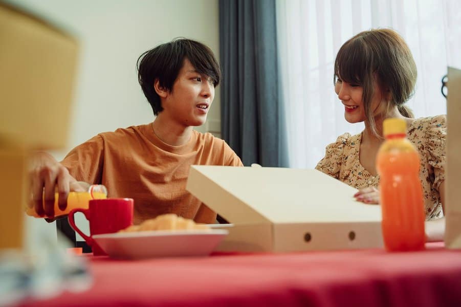 couple preparing food
