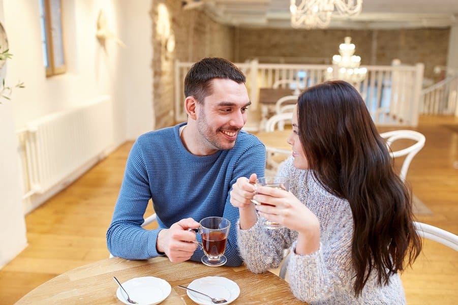 couple smiling at each other