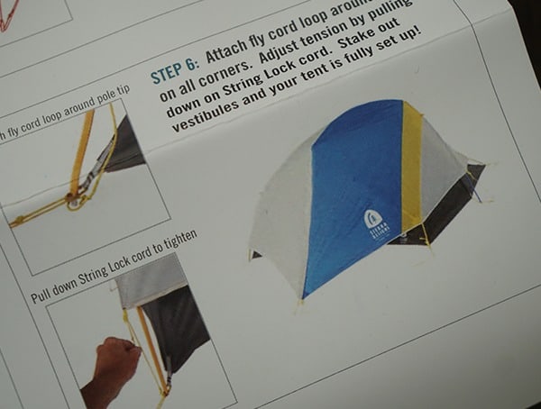 Covered Sierra Designs Sweet Suite 3 Tent With Rain Fly Stakes Guide