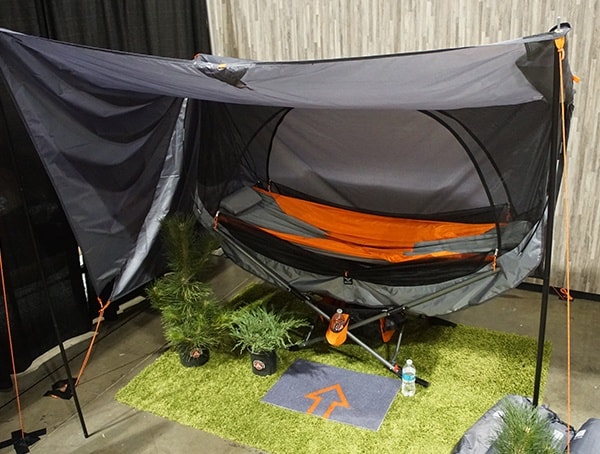 Covered Sleeping Display Outdoor Retailer Summer Market 2018