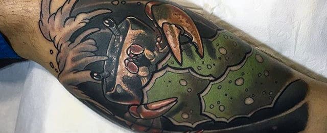 Crab Tattoo Designs For Men