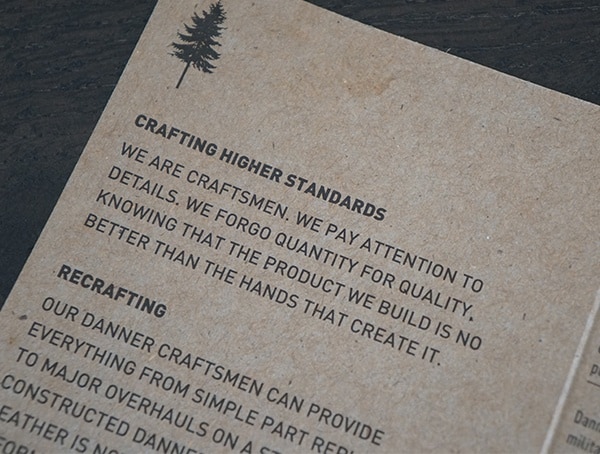 Crafting Higher Standards Danner Crag Rat Tag