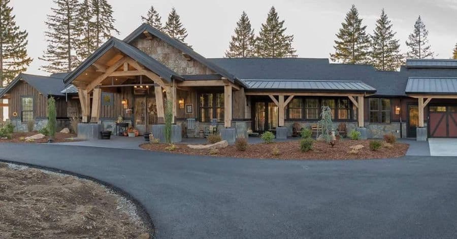 l;arge rustic craftsman house