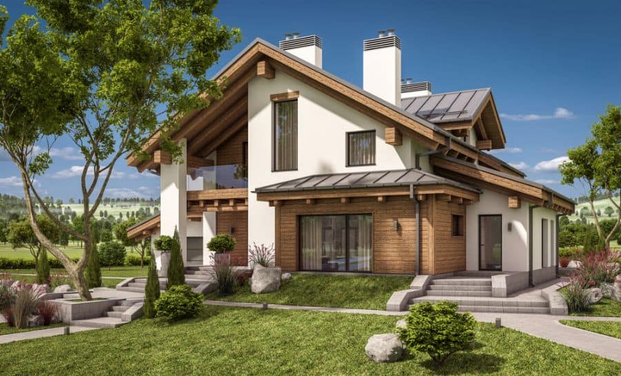 craftsman mountain style house