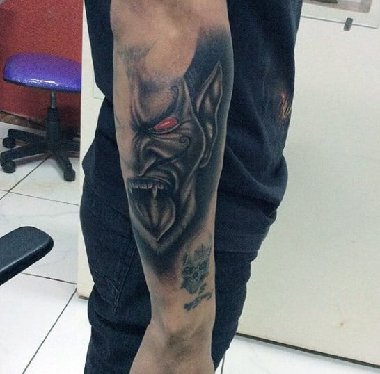 Crazy Demon Male Tattoos