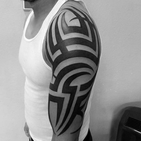 Creative Badass Tribal Tattoos For Men On Arm